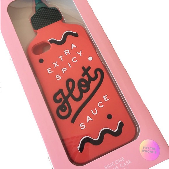 new Bando  Hot + Spicy Sauce 3D Protective Silicone Case  iPhone 6 / 7 / 8 Red - Picture 7 of 10